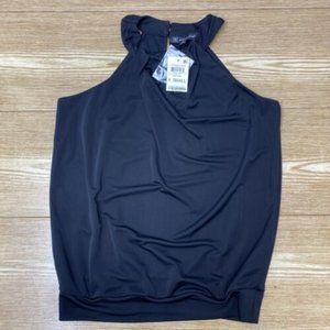 INC International Concepts Black Halter Top